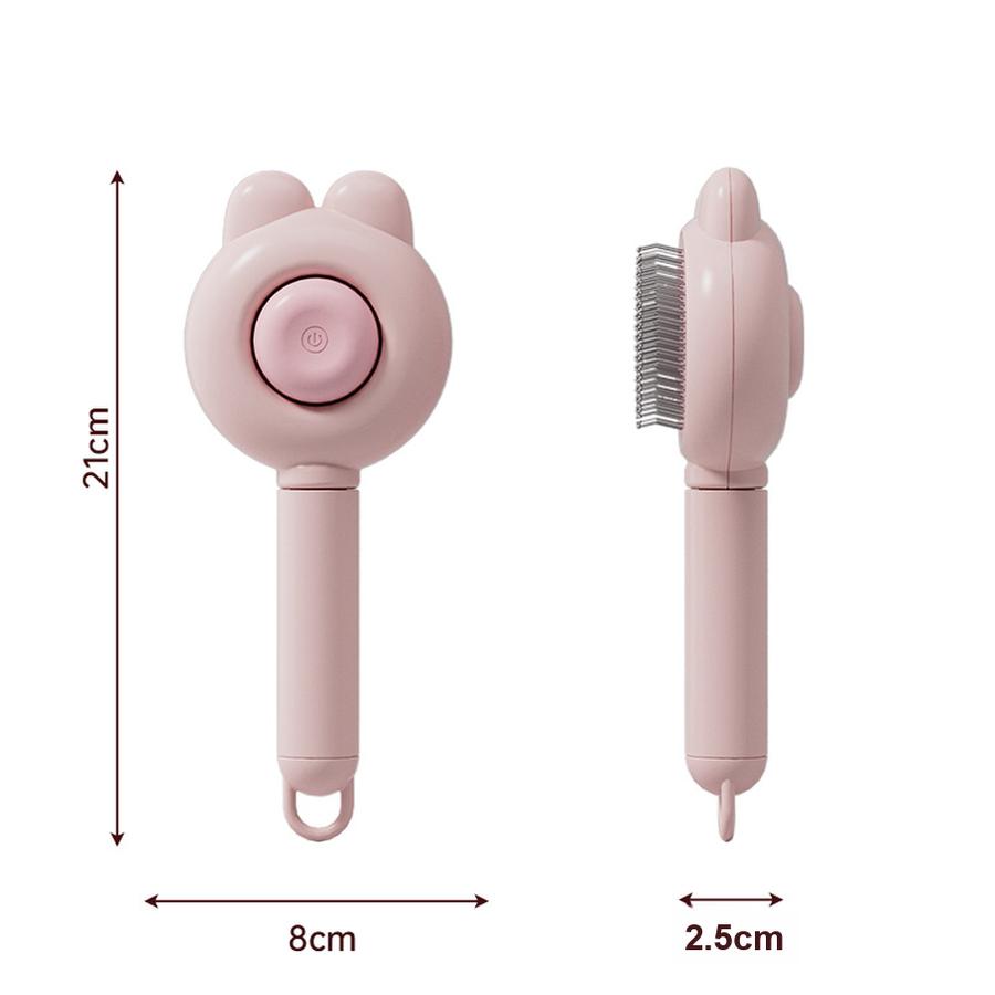 Rabbit Ear Comb Pet Grooming Brush for Cats and Dogs, Hair Removal Massage Tool Cat Licking Device Source Factory Agent Sales