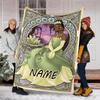 Customizable Princess Throw Blanket – Personalized Name, All-Season Cozy Snug Blanket, Machine Washable, Personalized Blanket
