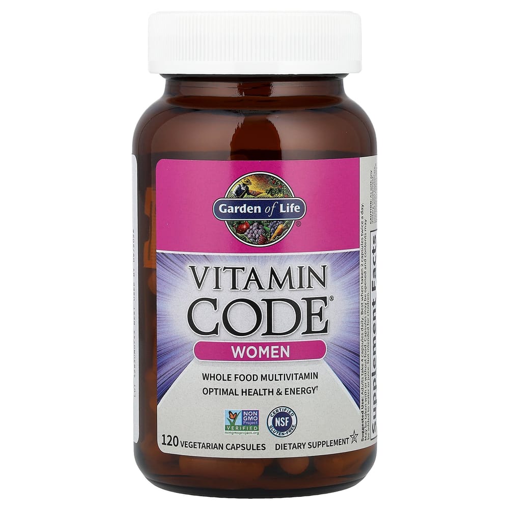 Garden of Life Vitamin Code Women's Multivitamin, 120 Veggie Capsules