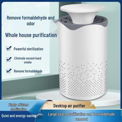 Dual-Function Desktop Air Purifier with UV Sterilization and Night Light