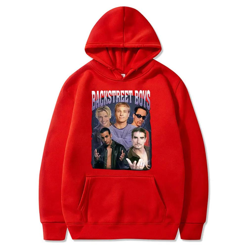 90er Klassiker Vintage Backstreet Boys Band Hoodie Herren Damen Hip Hop Rock Kapuzenpullover Übergroß Streetwear Trainingsanzug