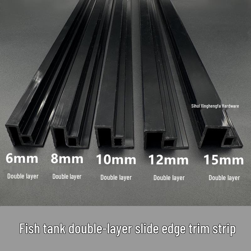 Double-Layer Fish Tank Slide Rail Anti-Jump Lid Track and Edge Banding
