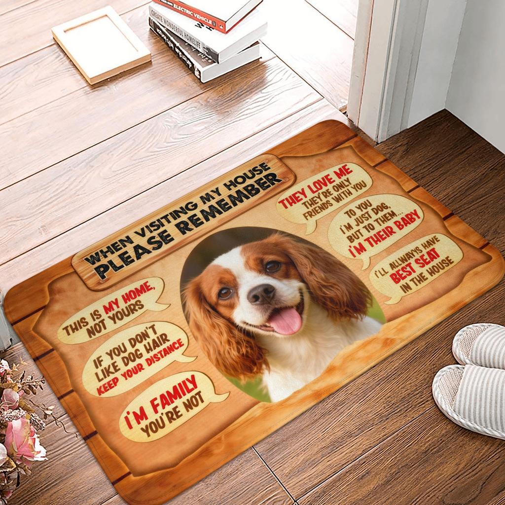 Quando Visitate la Mia Casa Ricordatevi Tappetino Zerbino Cane Jack Russell Terrier Antiscivolo Tappeto Bagno Cucina Soggiorno Tappeto