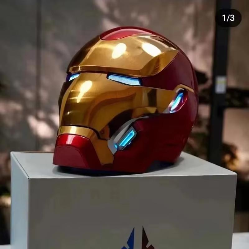 Brand-Novel Iron Man Mk50 Usable Costume Mask Voice-Activated Deformation Helmet Picture Replica Articulated Figure Model Party Souvenir