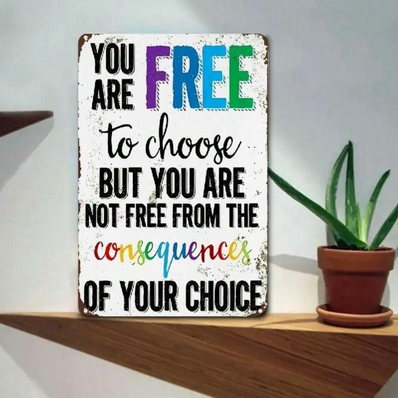 Vintage Metalen Blik Wandposter Bord 20x30cm