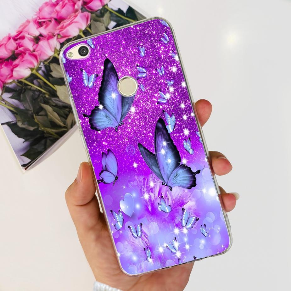 For Huawei P8 Lite 2017 Case Honor 8 Lite Popular Flowers Cartoon Cover Soft Silicone Phone Cases For Huawei P9 Lite 2017 Bumper