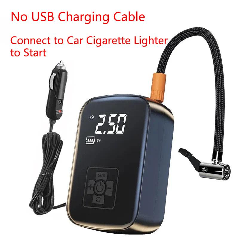 

Проводной/беспроводной автомобильный воздушный компрессор 150PSI портативный электрический насос для накачивания шин для мотоцикла велосипеда AUTO Tire Balls