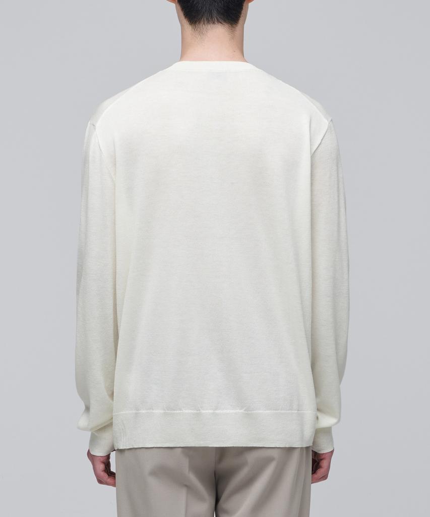 MUSINSA STANDARD Merino Wool Blend High Gauge Crew Neck Knit [Ivory]