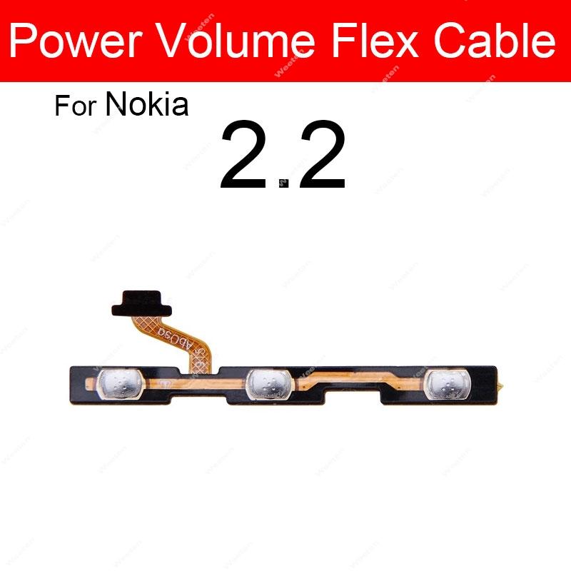 Cavo Flessibile Pulsanti di Accensione Per Nokia 1 2 2.1 3 3.1 3.2 4.2 5 5.1 X2 X3 X5 XL Plus Cavo Flessibile Tasti Volume Parti di Ricambio Tasti Laterali