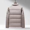 Mens Down Jacket Winter Warm Lightweight Casual Office Wear Turn-Down Collar 86-90% Duck 650 Fill Power
