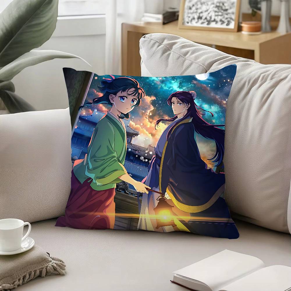 Anime AThe Apothecary Diaries Throw Pillow Covers Pattern Cushion Cover Suitable For Sofa Bedroom Car Pillow Cover