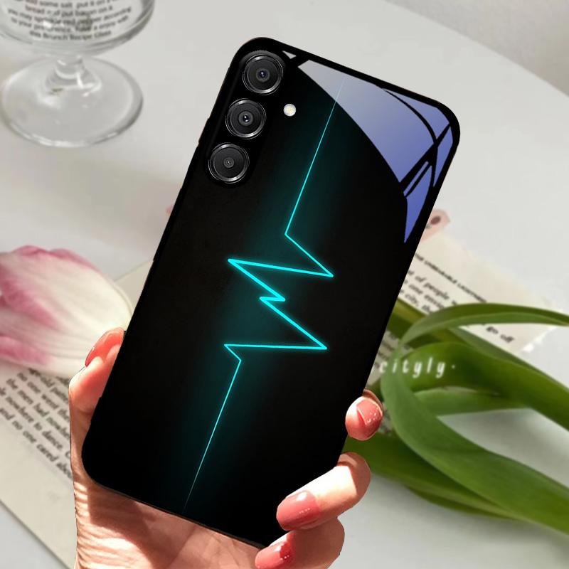 

Для Samsung A26 5G Чохол Жорсткий ПК Загартоване Скло Чохол для Телефона Для Samsung Galaxy A36 A56 5G Модний З тваринами Скляний Захисник Чохли Galaxy A26 5G