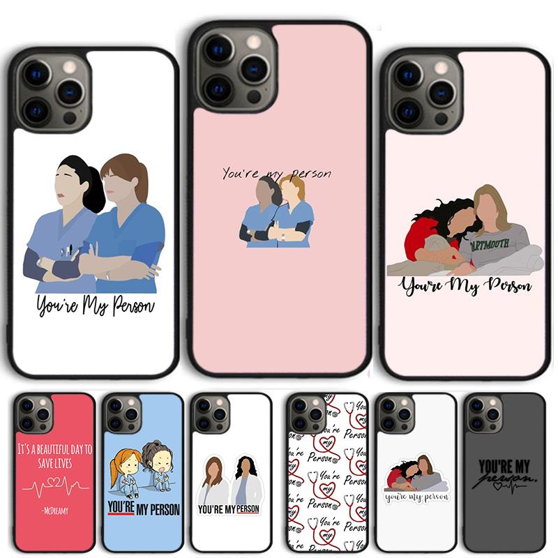 Greys Anatomy You're My Person Phone Case For iPhone 17 Air 15 16e Cover 11 13 14 Pro Max 12 Plus Max Fundas