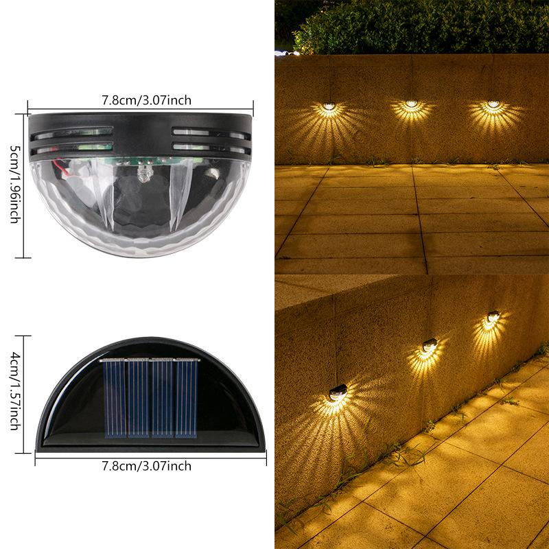 Outdoor Solar Wall Lamp - Garden, Balcony, Stair, and Fence Decorative Light