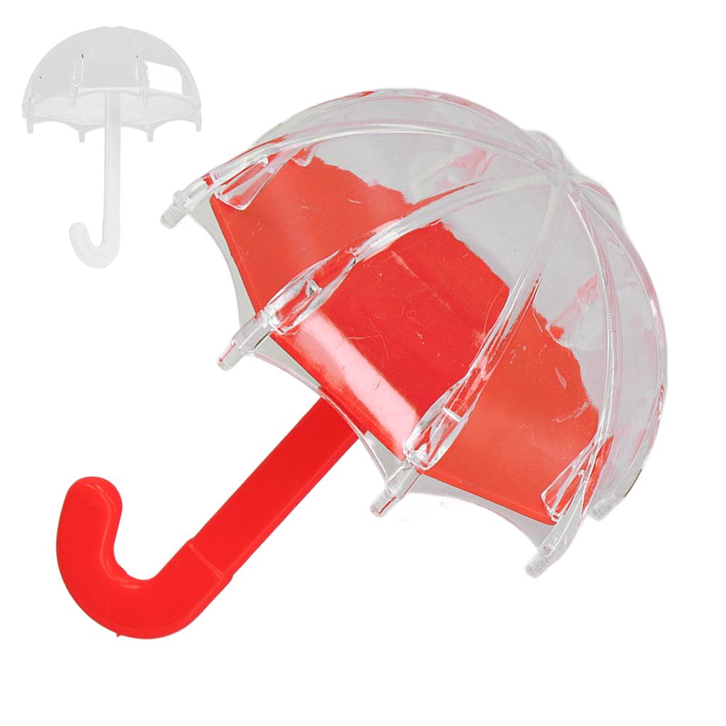 12pcs Umbrella Shaped Candy Box Portable Cute Exquisite Plastic Packaging Gift Box for Birthday Part