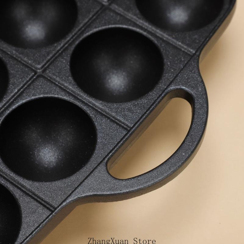 3XUF Nonstick Octopuses Ball Pancake Maker Octopuses Meatball Pan Kitchen Cookware