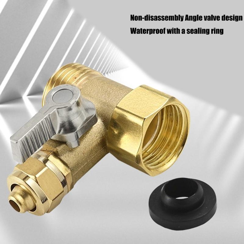 Brass Triple Port Water Valves with Seamless Connection 3/4inch Thread for Precise Flows Adjustment In Plumbing Systems