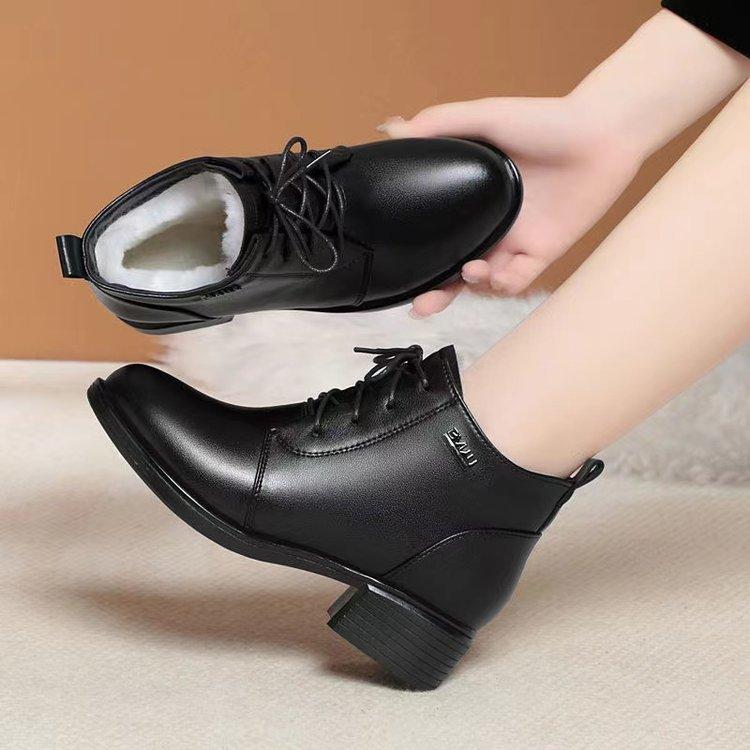 

Зимние утепленные ботинки женские 2024 осень и зима новые короткие ботинки плюшевые хлопковые ботинки ботинки Martin теплые женские плюшевые хлопковые ботинки 41