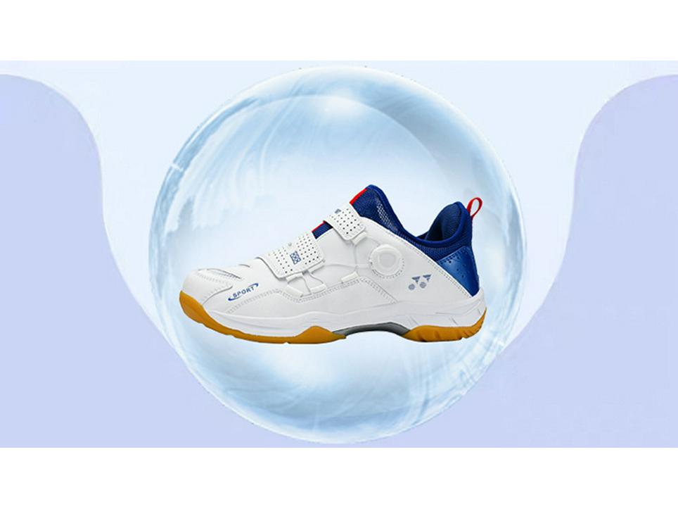 Men's Breathable Rotary Buckle Sports Shoes - Lightweight Casual Badminton and Tennis Trainers