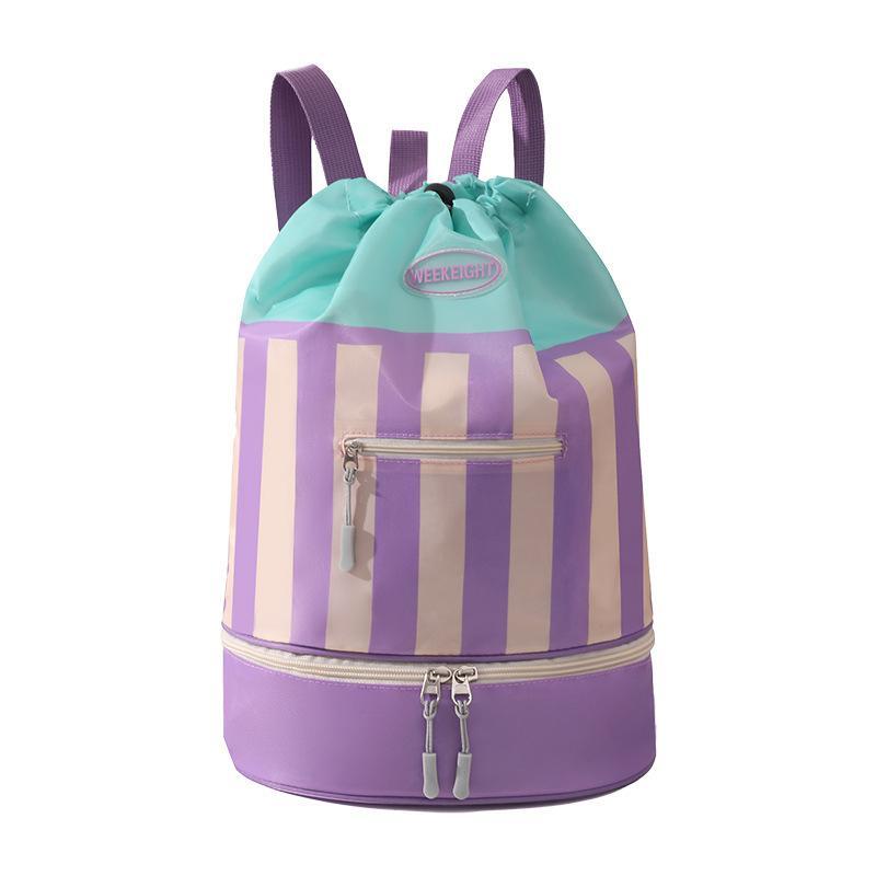 Kids Waterproof Swimming Backpack Breathable Mesh Portable Beach Storage Bag for Outdoor Travel Pool Activities