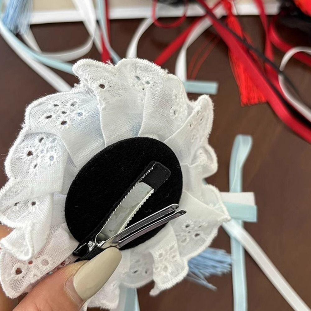 Cloth Bowknot Tassel Hair Clip Cheongsam Headdress Chinese Style Hairpin Cheongsam Headwear