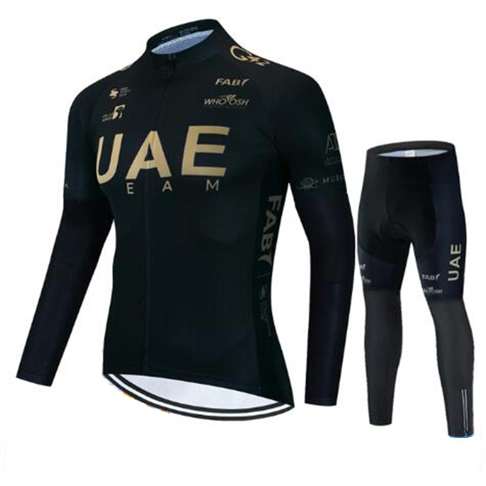 2026 Uae Team Autumn Cycling Jersey Set Bicycle Sportwear MTB Maillot Ropa Ciclismo Road Bike Uniform Long Sleeve Bicicleta Clothing