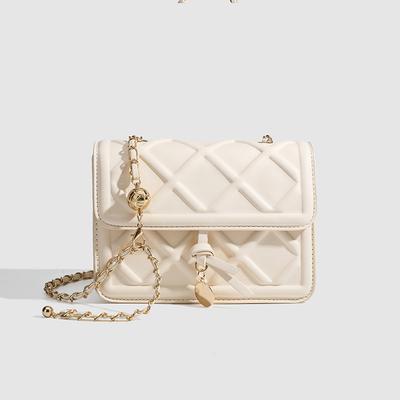 Diamond Lattice Chain Small Square Bag Bag Summer Texture Everything One Shoulder Fashion Crossbody Korean Version Simple Bag