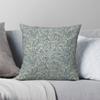 William Morris Sunflower Pillowcase Polyester Linen Velvet Pattern Zip Decor Sofa Seater Cushion Cover 18"