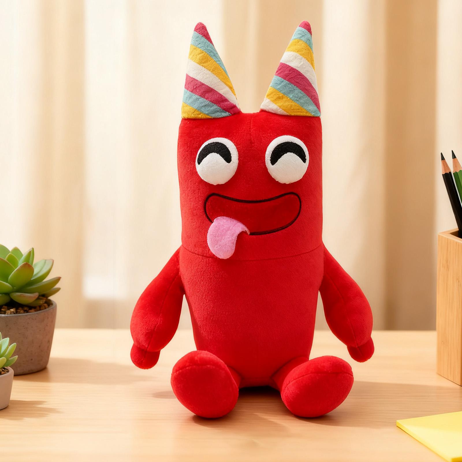 

Игровая плюшевая игрушка, персонализированная плюшевая кукла, милая плюшевая игрушка в подарок для фанатов игр One Size красный