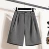 Dimanaf 2024 Plus Size Women Summer Pants Wide Leg Pants High Waist Shorts Elastic Loose Casual Basic A-Line Short Pants