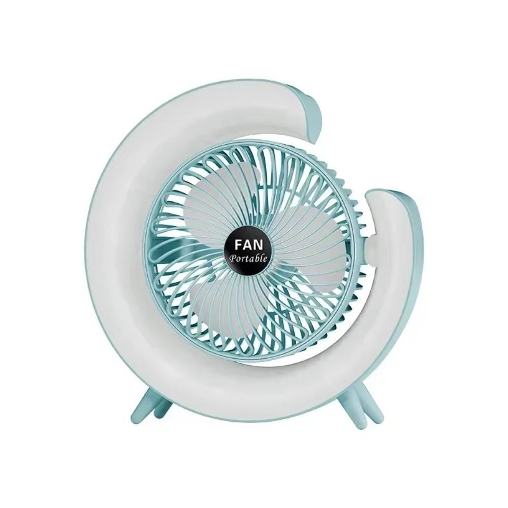 Colorful Portable Desktop Fan LED 7 Colors Cooling Fan Creative Small Electric Fan  Office Bedroom