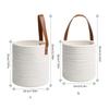 Imitation Rattan Wall Hanging Baskets Plant Chlorophytum Handmade Artificial Flower Vase Single Rope Planter Baskets