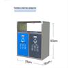 Stainless Steel Outdoor Recycling Bin