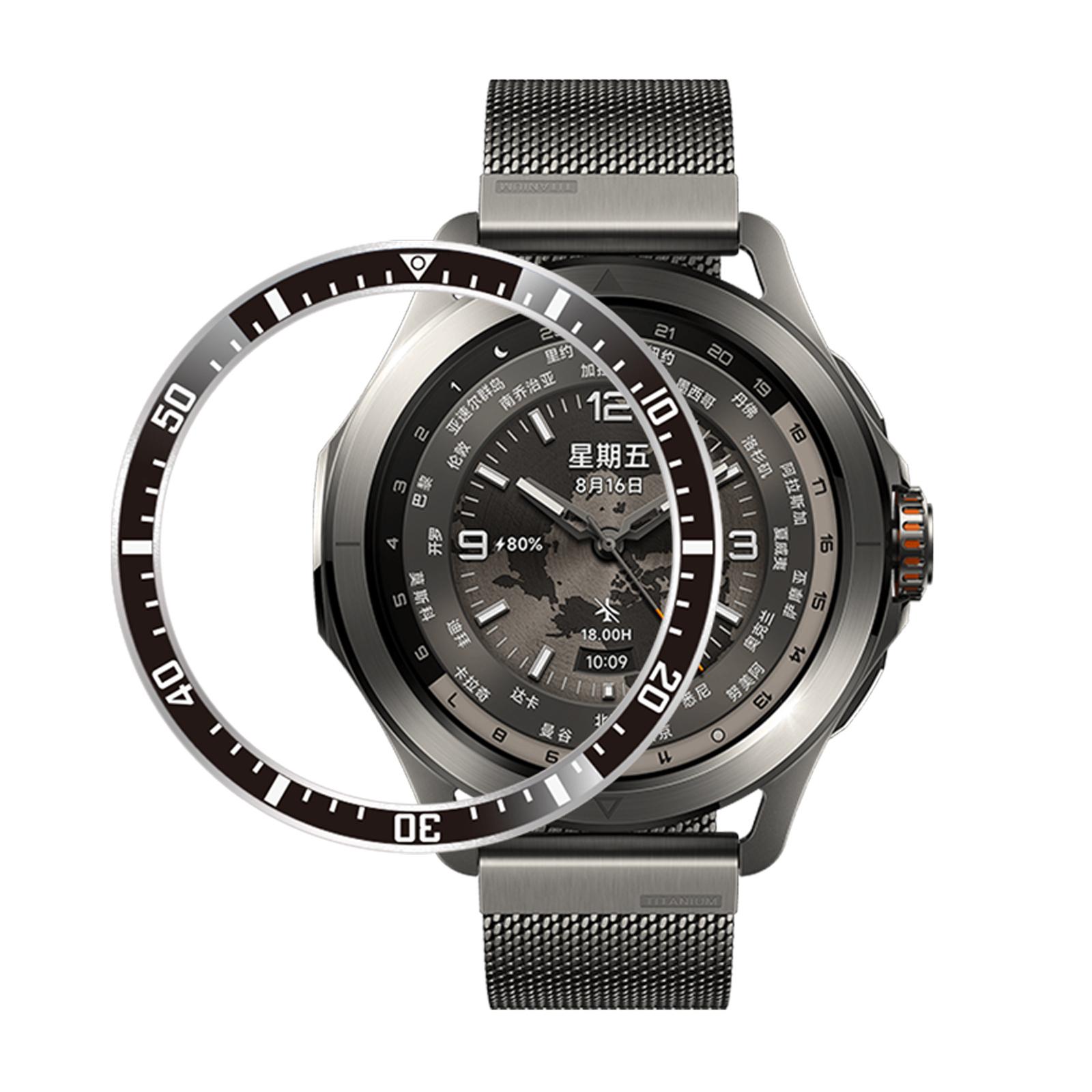

For Xiaomi Watch S4/S3 Watch Bezel Scale Design Aluminum Alloy Protective Ring D