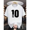 European sizes Men'S Fashion Short-Sleeved T-Shirt with Letter Pattern Print, Suitable for Teenagers As a Casual Crew Neck Top for Spring And Summer