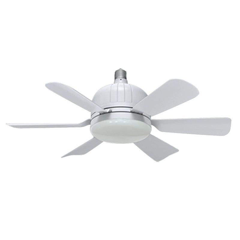 1PC E27 Světlo ventilátoru s rovnými lopatkami Odnímatelné lopatky ventilátoru Domů Jednoduché světlo malého ventilátoru s dálkovým ovládáním