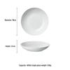 7-inch White Porcelain Dinner Plates