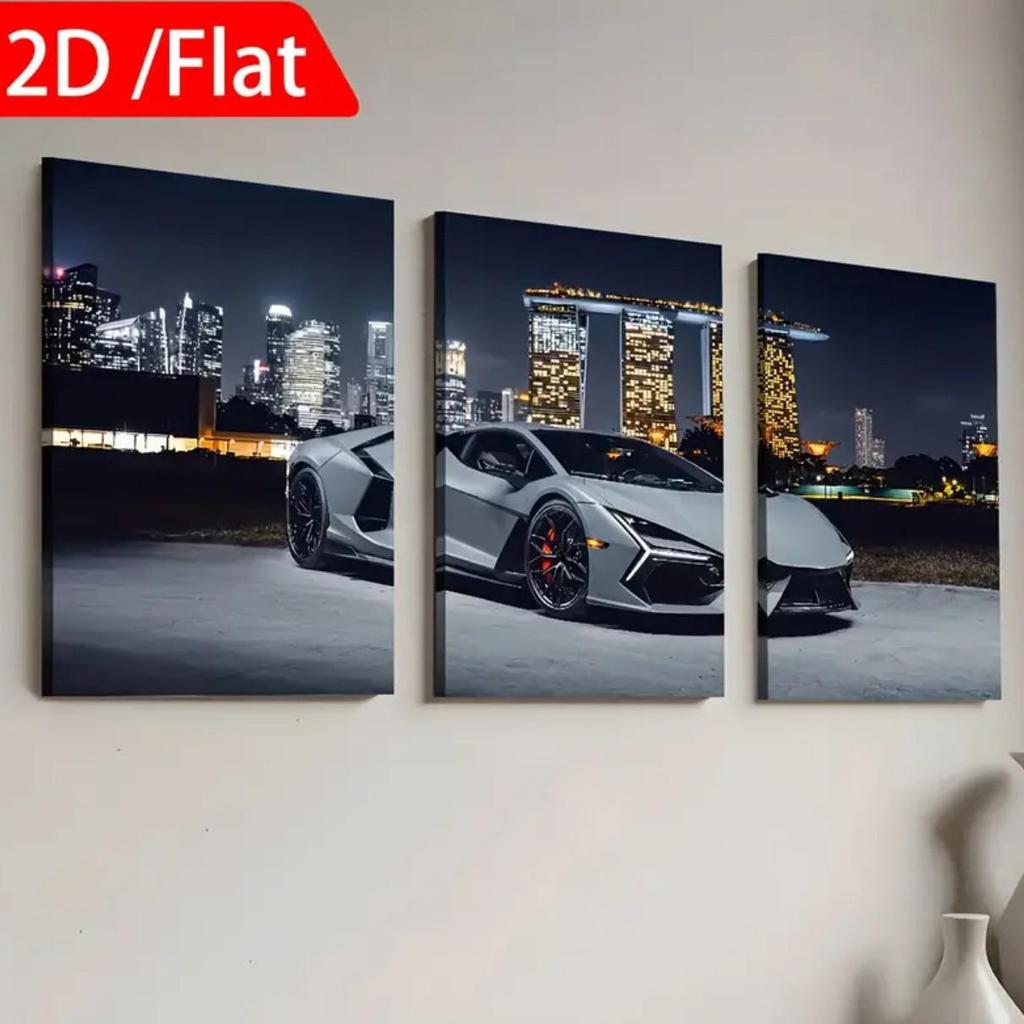 Modern 5-Panel Bangkok Oil Painting Canvas Wall Art Decoration