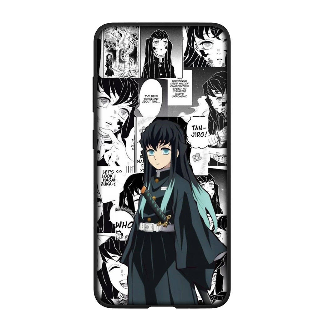 Pouzdro na telefon Samsung Galaxy S25 S24 S23 iPhone 16 15 Xiaomi Redmi Note 14 13 12 16E X 11 Pro Max OPPO Moto Huawei Muichiro Tokito Demon Slayer Cover