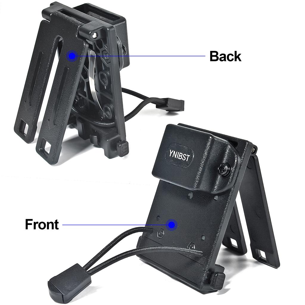 Tactical Police Radio Holder,W/MOLLE Belt Clip for Vest Walkie Talkie Molle Pouch Clip Holder for Baofeng Motorola & Kenwood HT