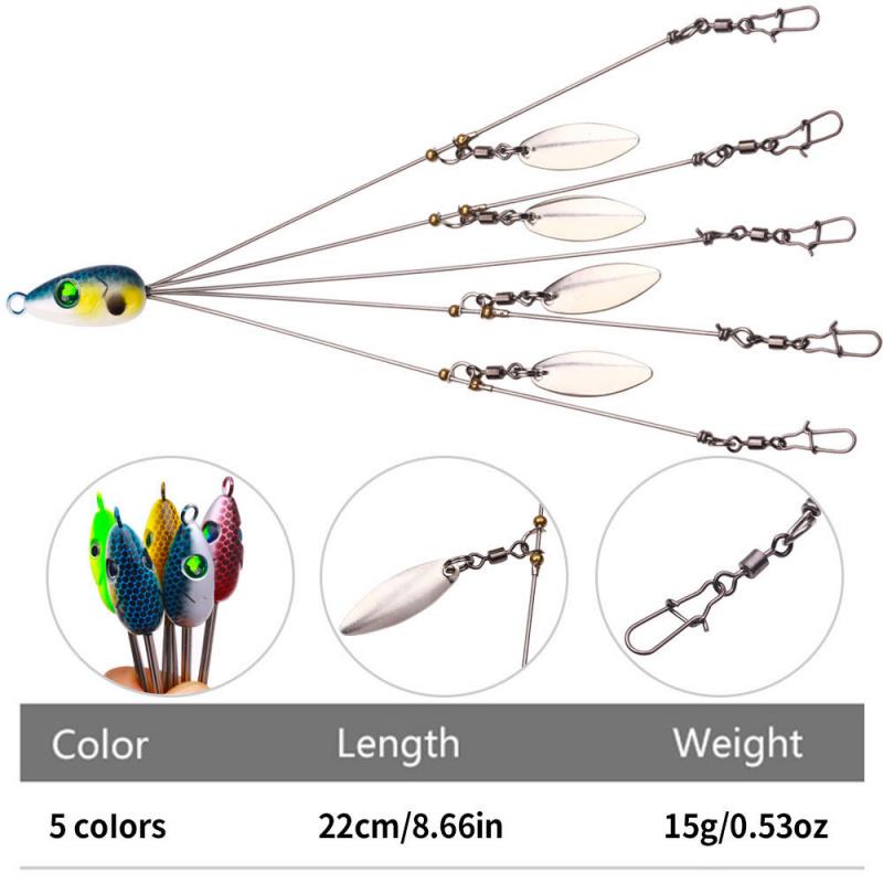 5PCSAlabama fishing rig artificial bait lure new fishing gear set fishing accessories22cm15G