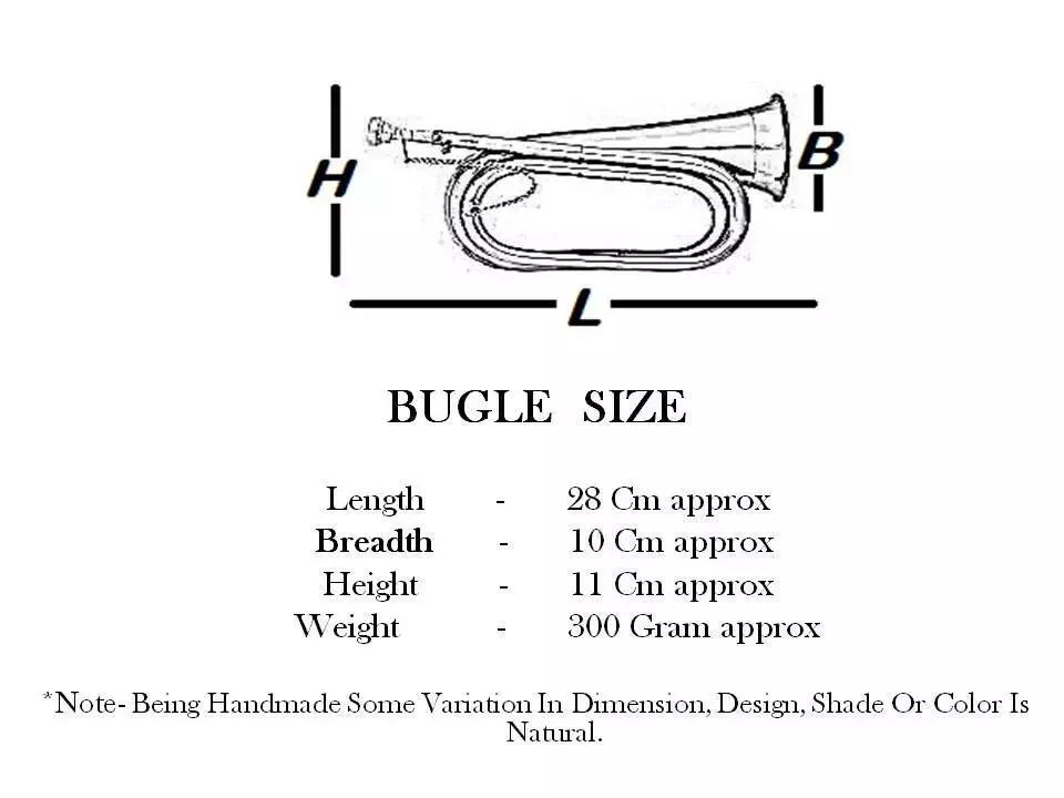 Old School Orchestra Band Bugle – Copper Brass Finish, Classy Gift Item