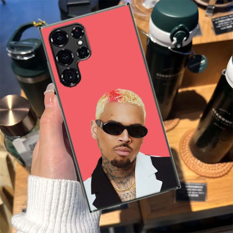 Chris Brown American Rapper Cases Phone Case for Samsung Galaxy S26 Ultra S25 Edge S24 S23 FE S21 Plus S20 S22 S10 Cover TPU Cap