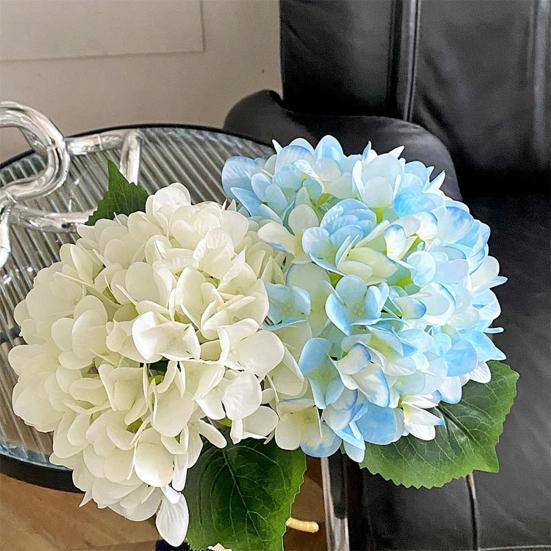 Yousheng Artificial Hydrangea Flowers Faux Hydrangea Blooms with Stem UV Resistant Artificial Flowers for Outdoors Vase Wedding Bouquets Centerpieces