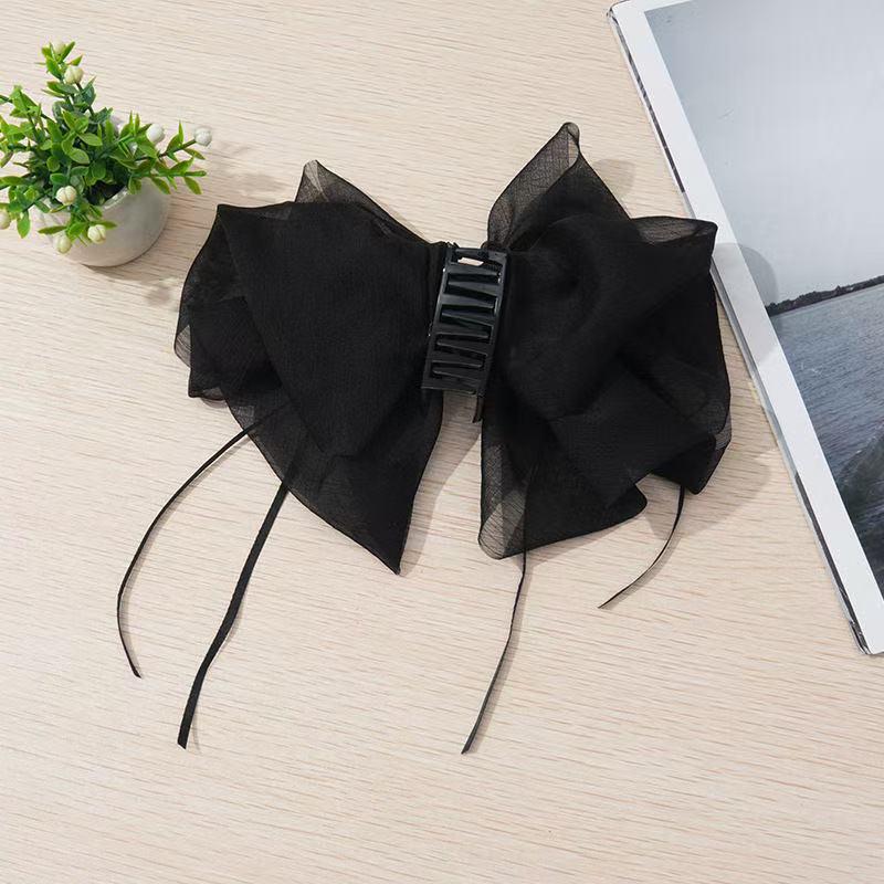 Starry Sky Rhinestone Bow Hair Claw Clip for Women