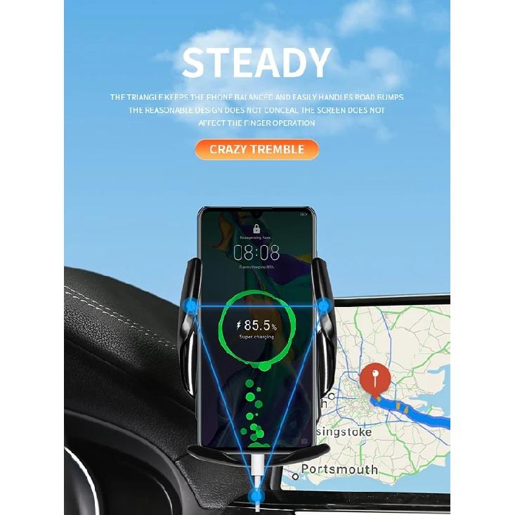 Car Phone Holder Screen for MG MG4 EV 2022-2024 Special Anti-Shake Mobile Phone Navigation Support Frame for Central Control Scr