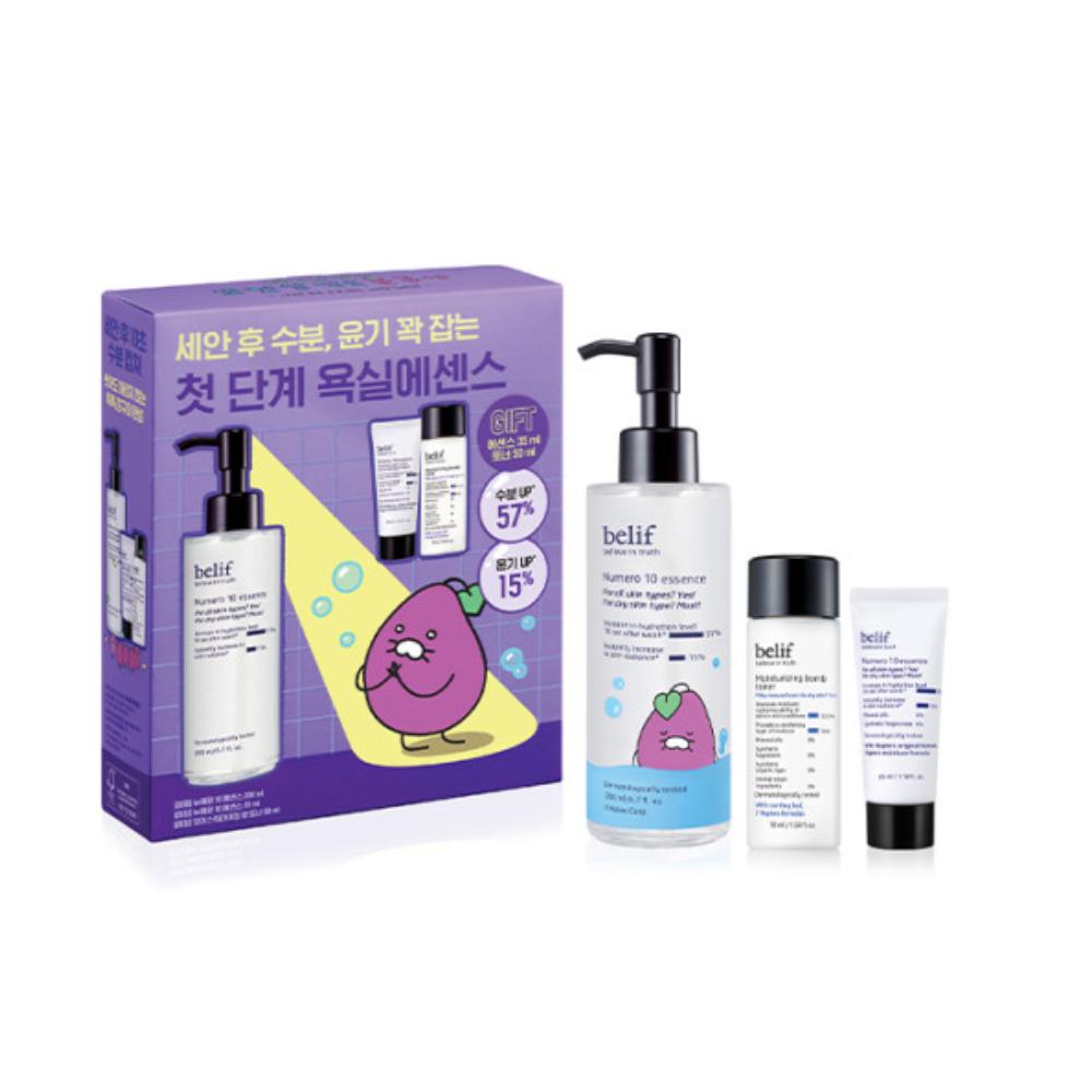 belif Numero 10 Essence Special Jumbo Set - Numero 10 Essence 200ml + 35ml + Moisturizing Bomb Toner 50ml