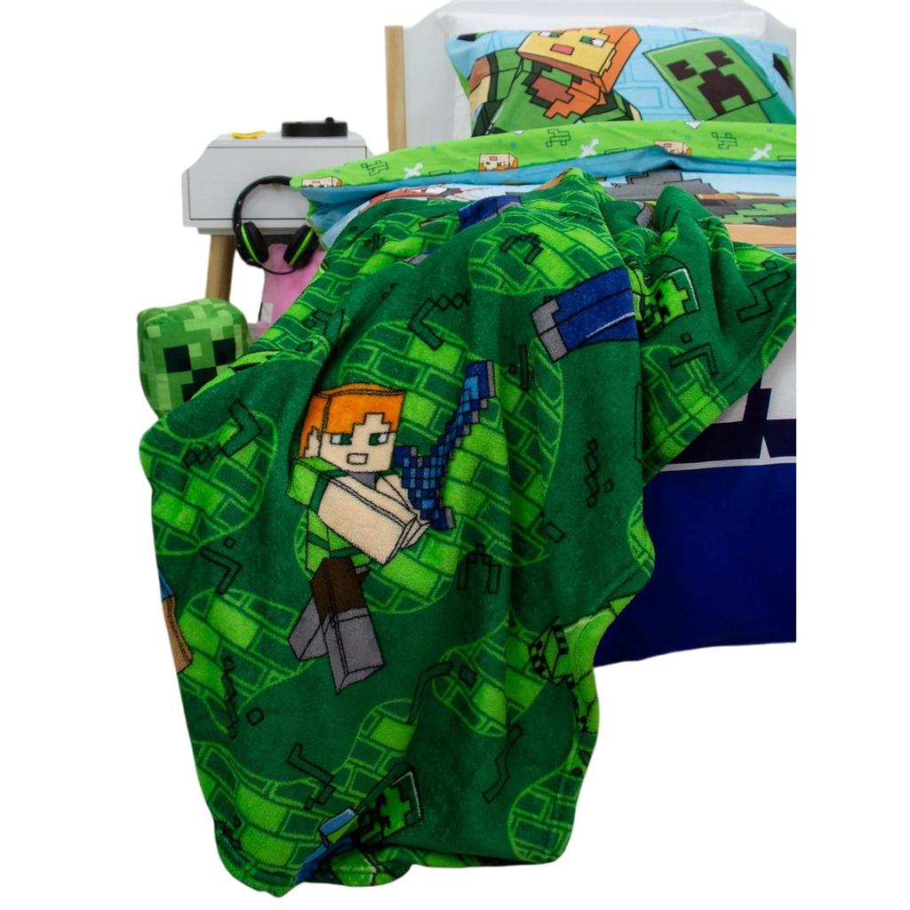 Minecraft Levels Fleece Blanket