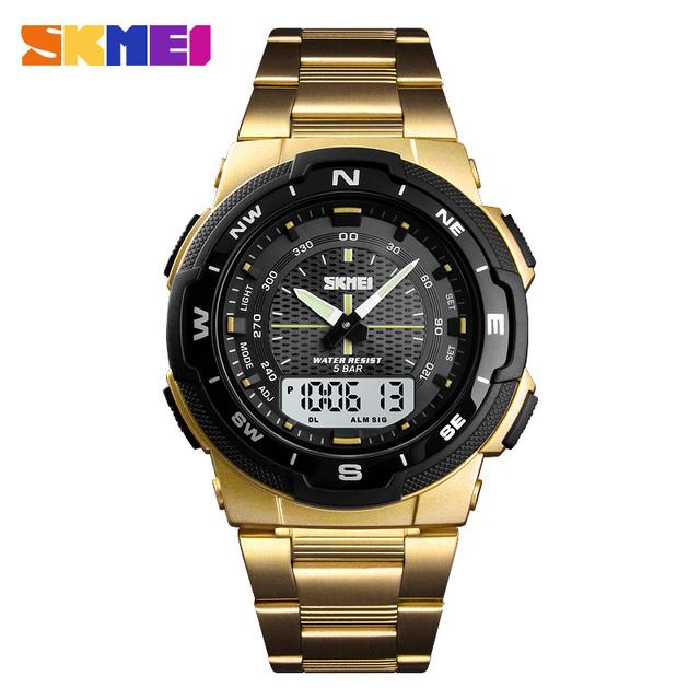 Skmei 1370 Original High Quality Men s Wrist Watch Digital Alarm Clock Direct Factory Supply Business Luxury Fashion Wrist Watch Skmei 1370