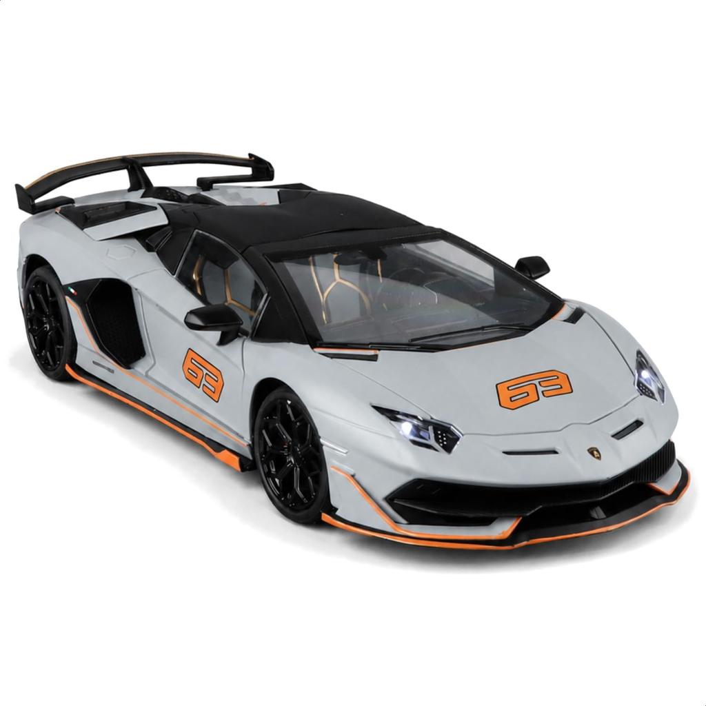 Heimanba Lamborghini Aventador SVJ 63 Roadster Diecast Model Car H1102 1/18 / (Gray GY)